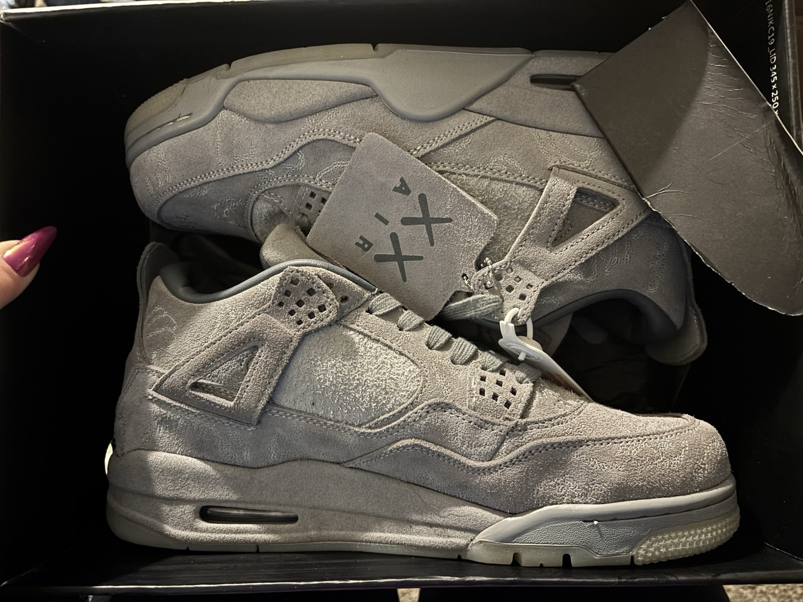 Size 11 - Jordan 4 Retro x KAWS Cool Grey 2017 685068920516| eBay