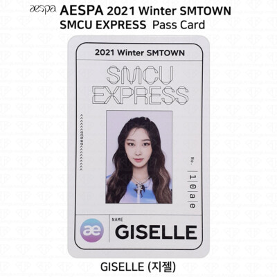 Aespa 2021 Winter SMTOWN SMCU Express Photocard Passcard KPOP K