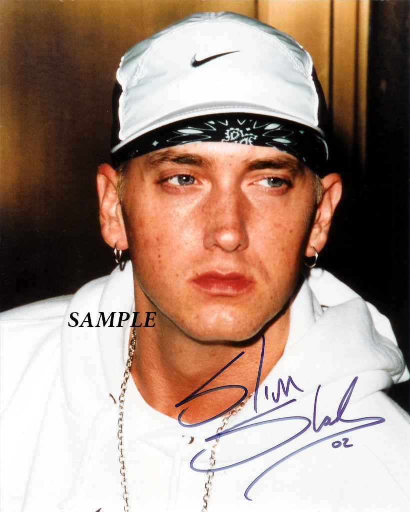 EMINEM #1 REPRINT AUTOGRAPHED SIGNED 8X10 PHOTO MAN CAVE GIFT SLIM