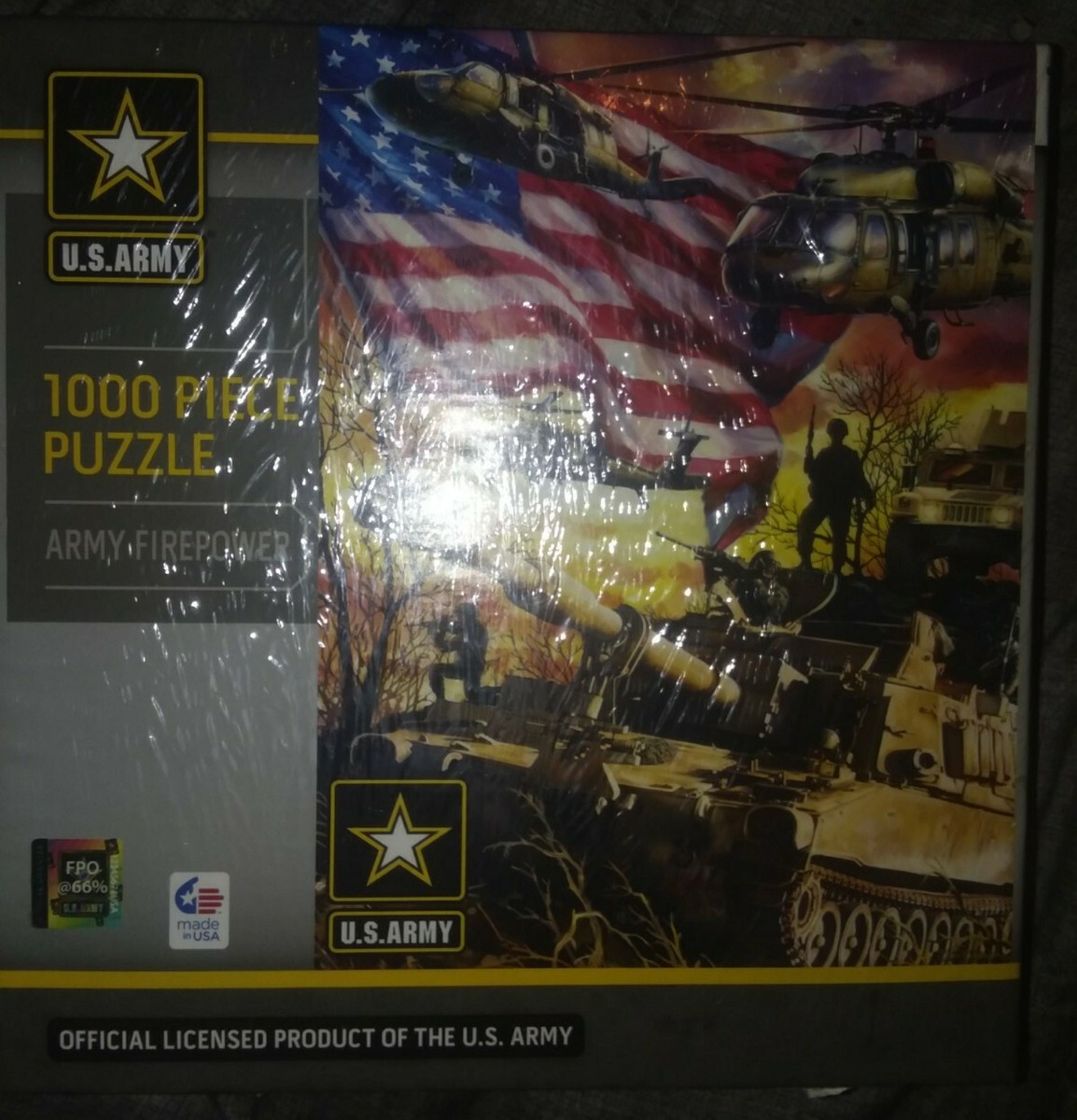 NEW MASTERPIECES U.S. Army - Army Firepower 1000 Piece Puzzle