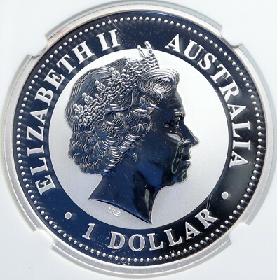 2004 AUSTRALIA Elizabeth II Chinese Zodiac Year of Monkey Silver