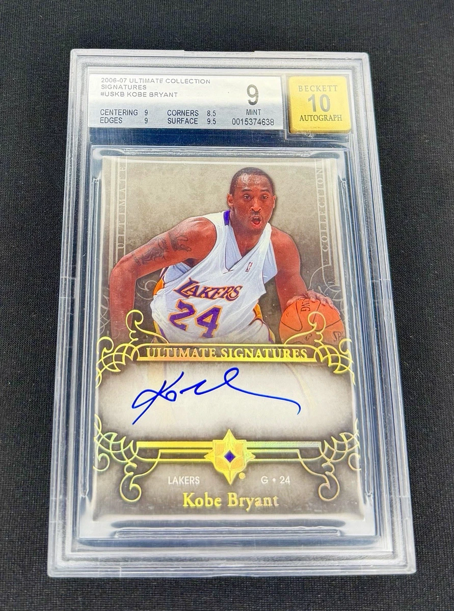 Kobe Bryant 9 Graded Basketball Autographed Sports Trading Cards
