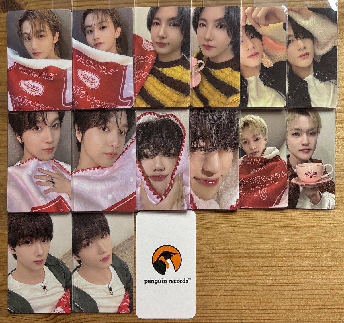 NCT DREAM 2024 PINK CHRISTMAS PHOTO CARD JAEMIN JENO MARK HAECHAN