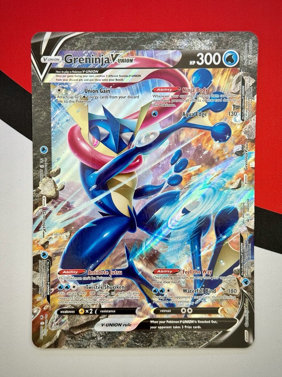 JUMBO Greninja V Union Oversized Card SWSH155 Black Star Promo