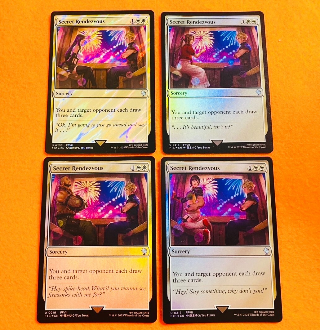 Surge FOIL] Secret Rendezvous Complete Set x4 | MTG Final Fantasy