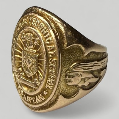 WWII Spartan Army Air Forces Technical School 10K Gold Class Ring