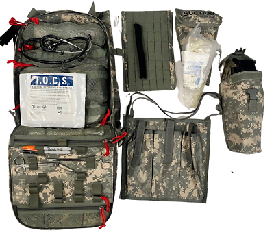 TSSI TACOPS M-9 Assault Medical Backpack ACU/UCP with Component