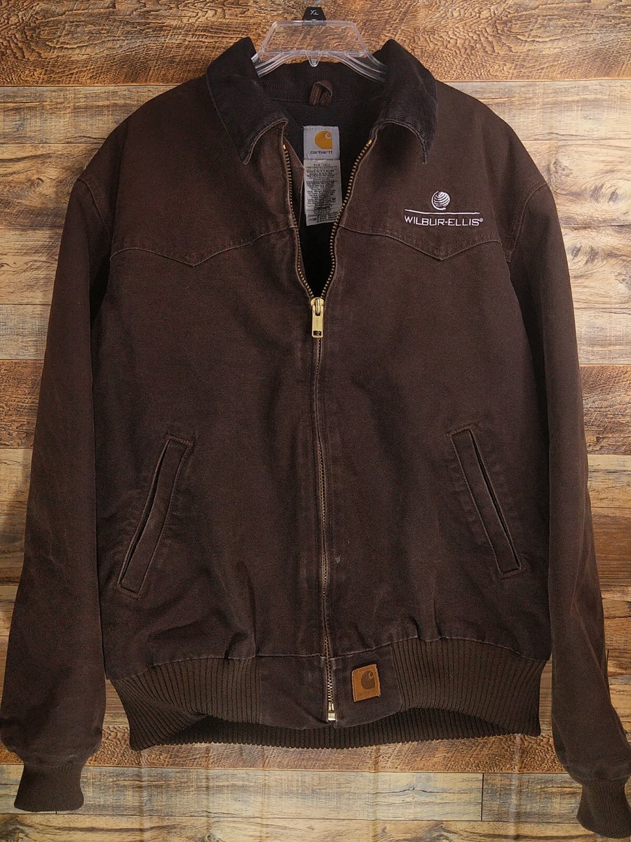 Men's Vintage Carhartt J14 Santa Fe Jacket Dark Brown Size XL