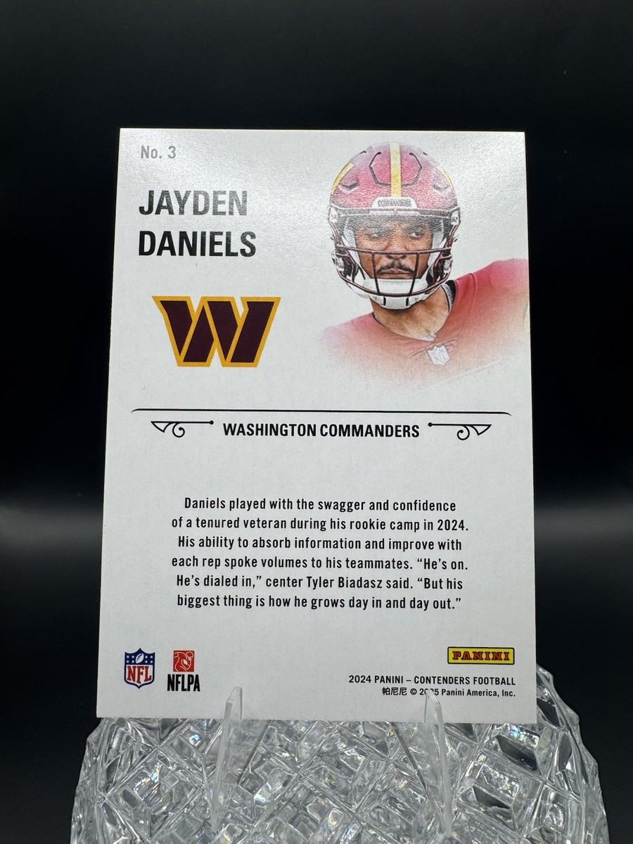 2024 Panini Contenders Football Jayden Daniels Rookie Stallions