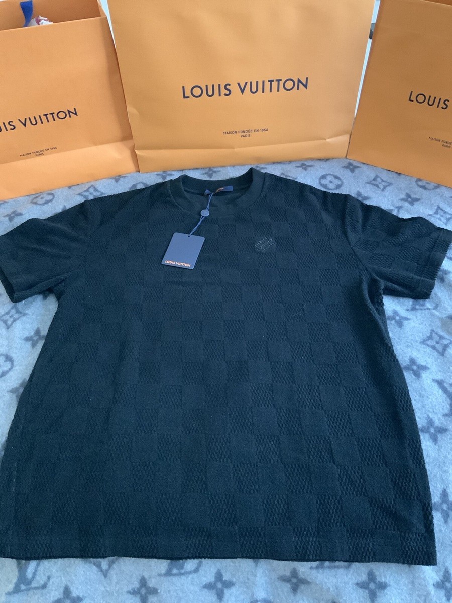 Louis Vuitton Damier French Terry Cotton T-Shirt Sold Out new 3L