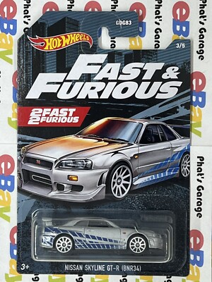Hot Wheels 2 Fast 2 Furious Nissan Skyline GT-R BNR34 NO HOOD