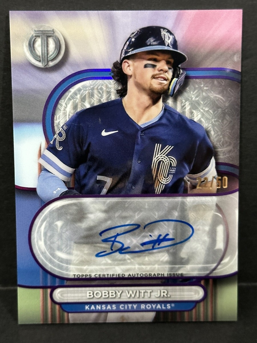 2024 Topps Tribute MLB Kansas City Royals Bobby Witt Jr. On Card