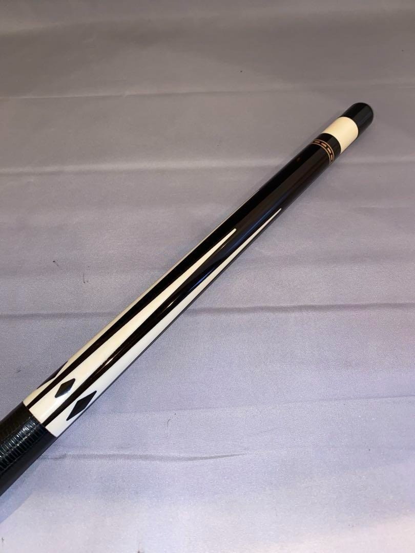 HUEBLER Cue Stick - Ebony and Ivory - Vintage Cue Stick | eBay