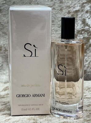 Si Giorgio Armani Eau De Parfum 0.5 Fl. Oz. 15 Ml. Travel Size