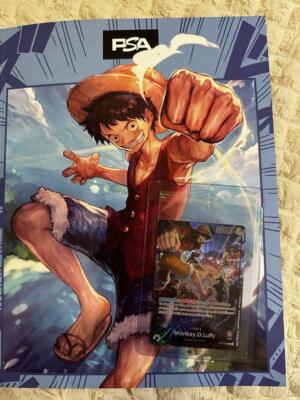 Monkey D Luffy PSA Magazine Promo OP05-060 Sealed One Piece Card