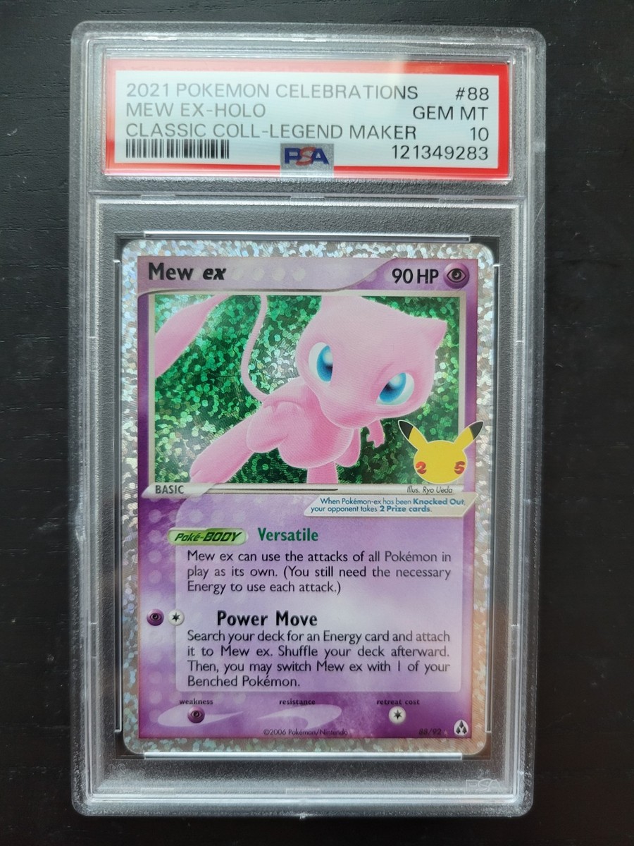 Mew EX 88/92 Celebrations Classic Collection Holo PSA 10 | eBay