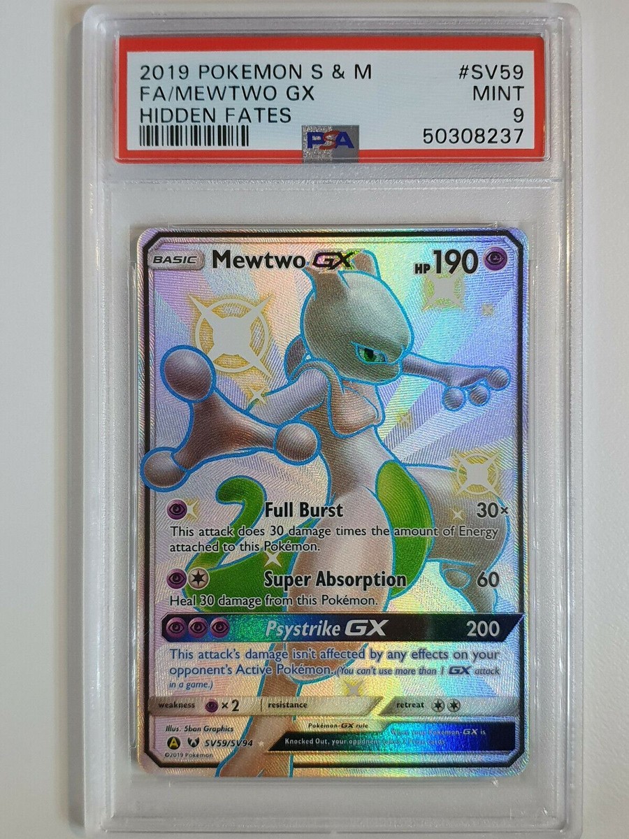 2019 Pokemon Mewtwo GX SV59/SV94 Full Art Hidden Fates - PSA 9 | eBay