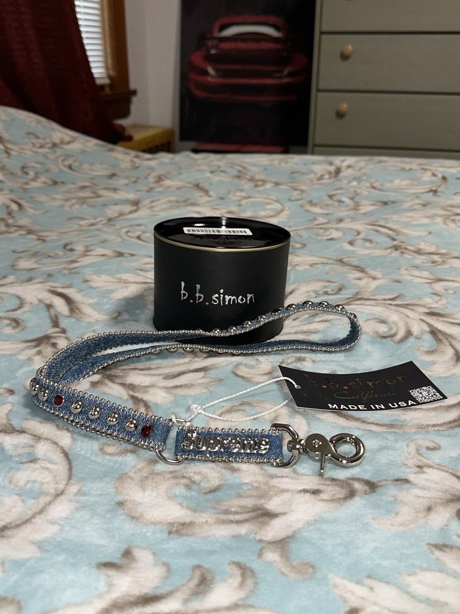 SUPREME B.B. SIMON DENIM LANYARD (WASHED INDIGO) SS25 DENIM