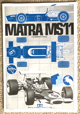 TAMIYA 1/12 MATRA MS11 F1 Racing Car Plastic Model Kit Big Scale