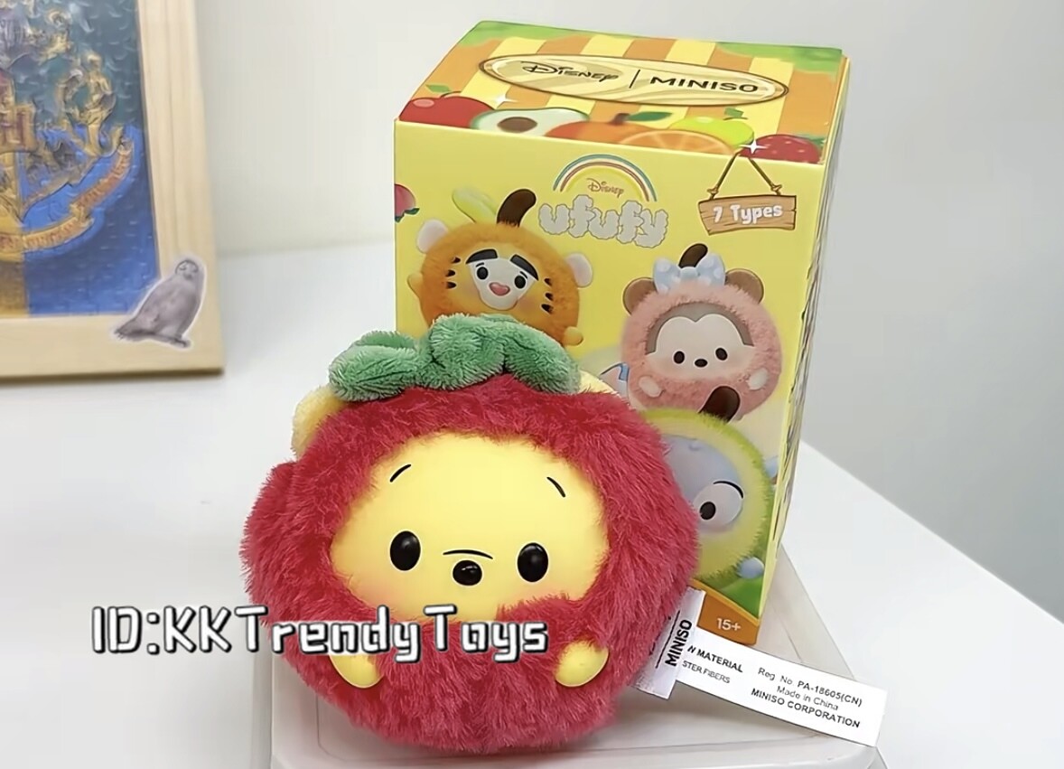 Winnie-MINISO Disney Ufufy Fruit Collection BlindBox VinyL Plush