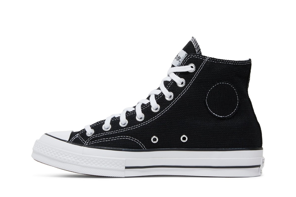 Size 6.5 - Stussy x Converse Chuck 70 High Black for sale online