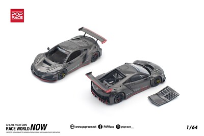 Pop Race 1:64 Honda NSX GT3 EVO22 Carbon Edition Diecast Model Car