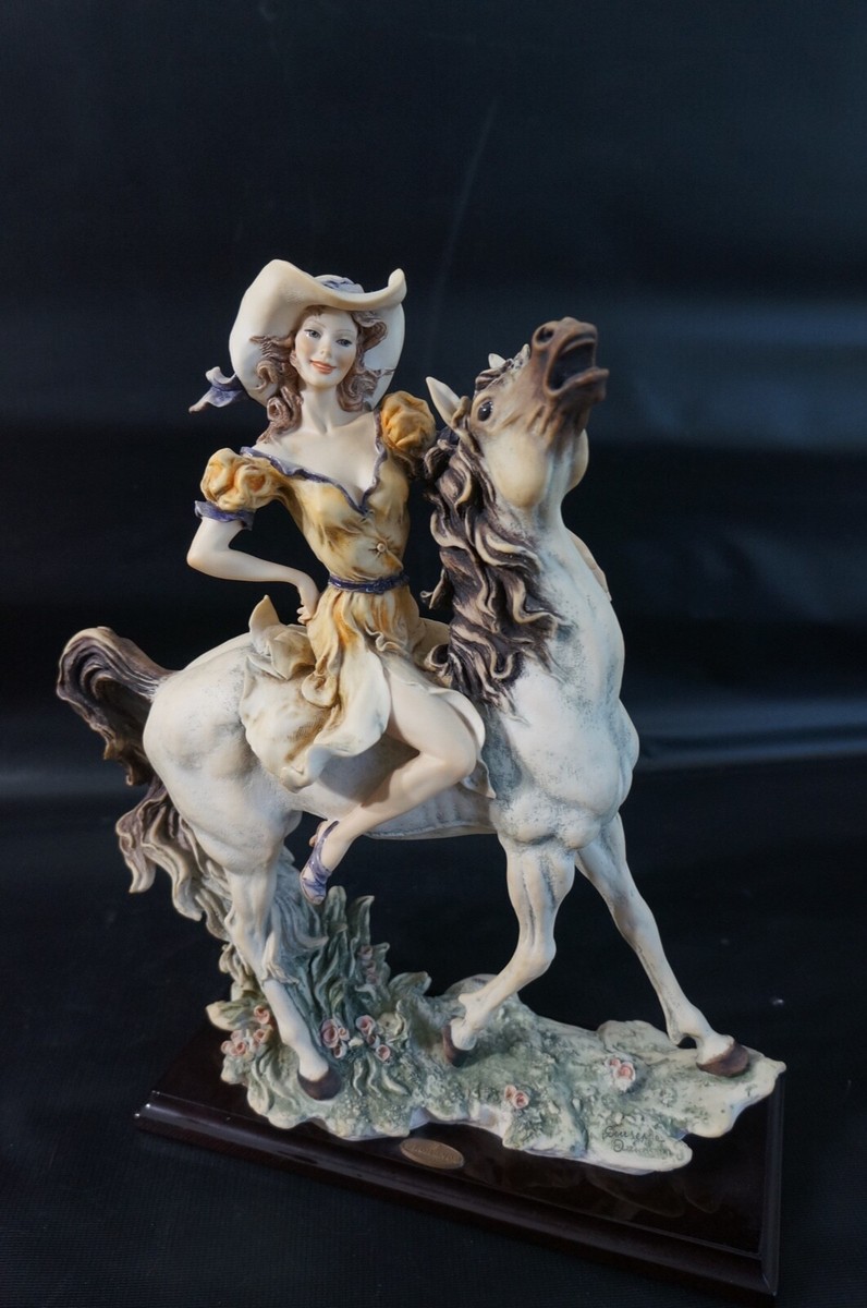 GIUSEPPE ARMANI FREE SPIRIT FIGURINE 321C Lady With Horse Limited