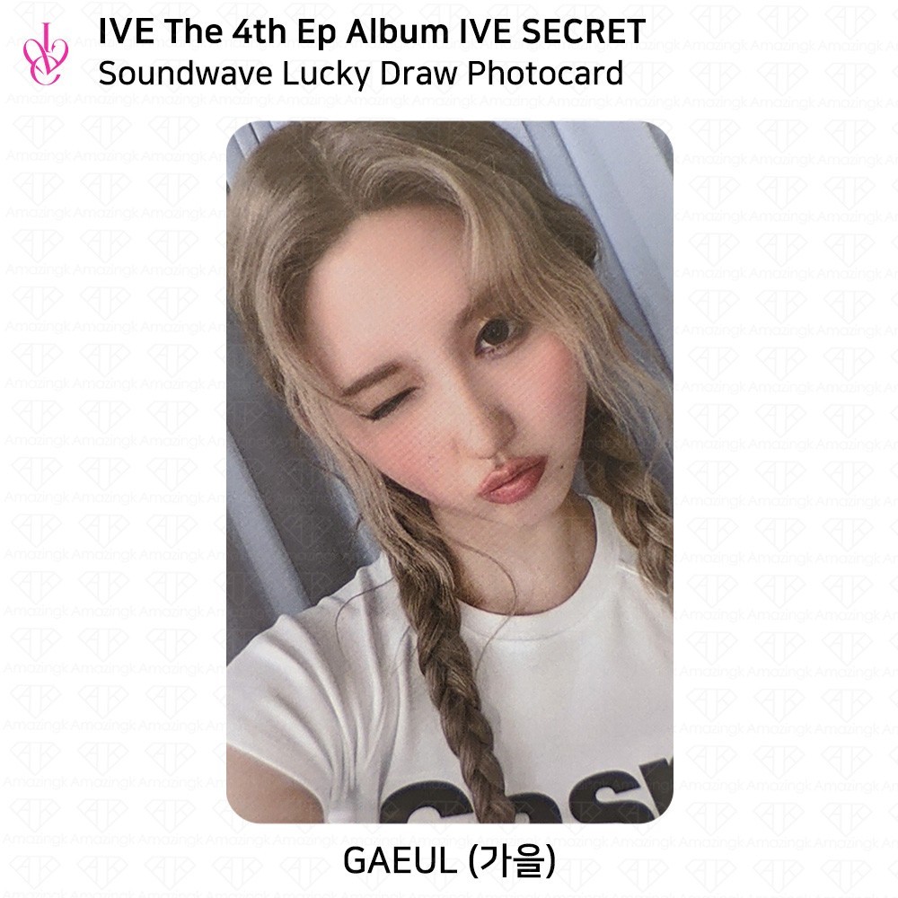 IVE 4th EP Album IVE SECRET Soundwave LuckyDraw Photocard WONYOUNG