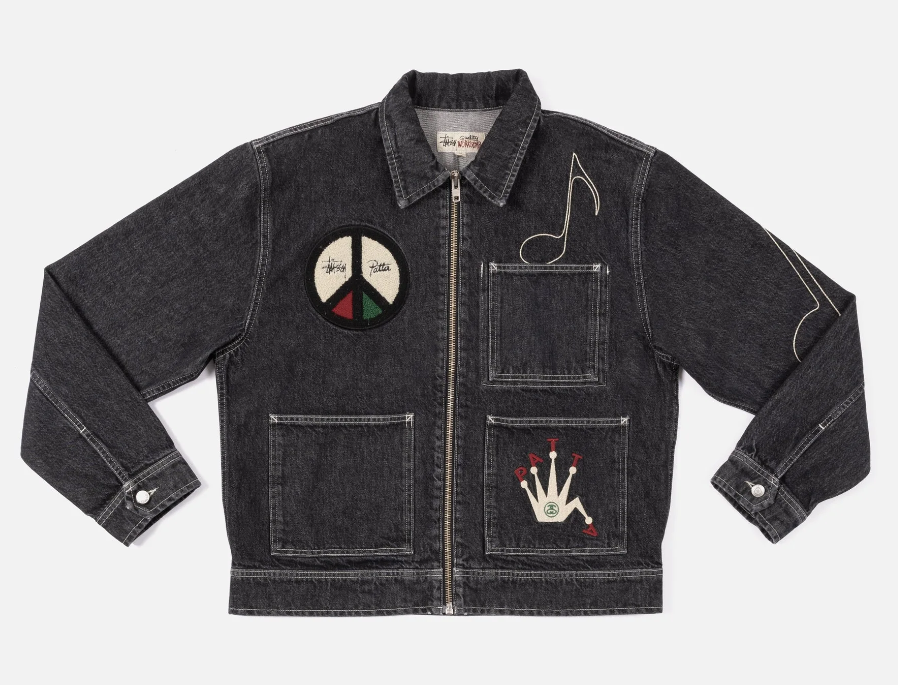 Patta x Stussy Zip Work Jacket (Black) Size XXL - NEW - Fast