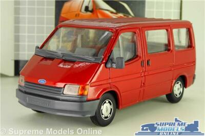 FORD TRANSIT MK3 MODEL VAN MINIBUS RED 1:35 1980'S DEALER SCHABAK