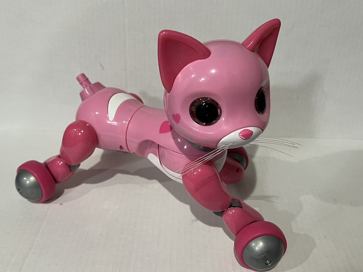 Spin Master Pink Zoomer Kitty Bella Cat Interactive Robot No Tail