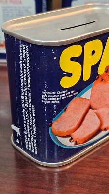 Hormel SPAM Tin Can Coin Bank Original Advertising Collectible