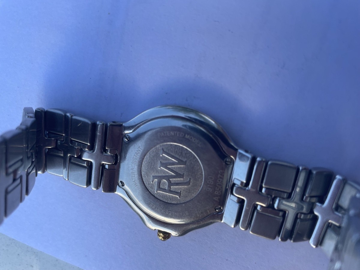 Vintage Raymond Weil Wrist Watch 9190 Parsifal 18k Gold and