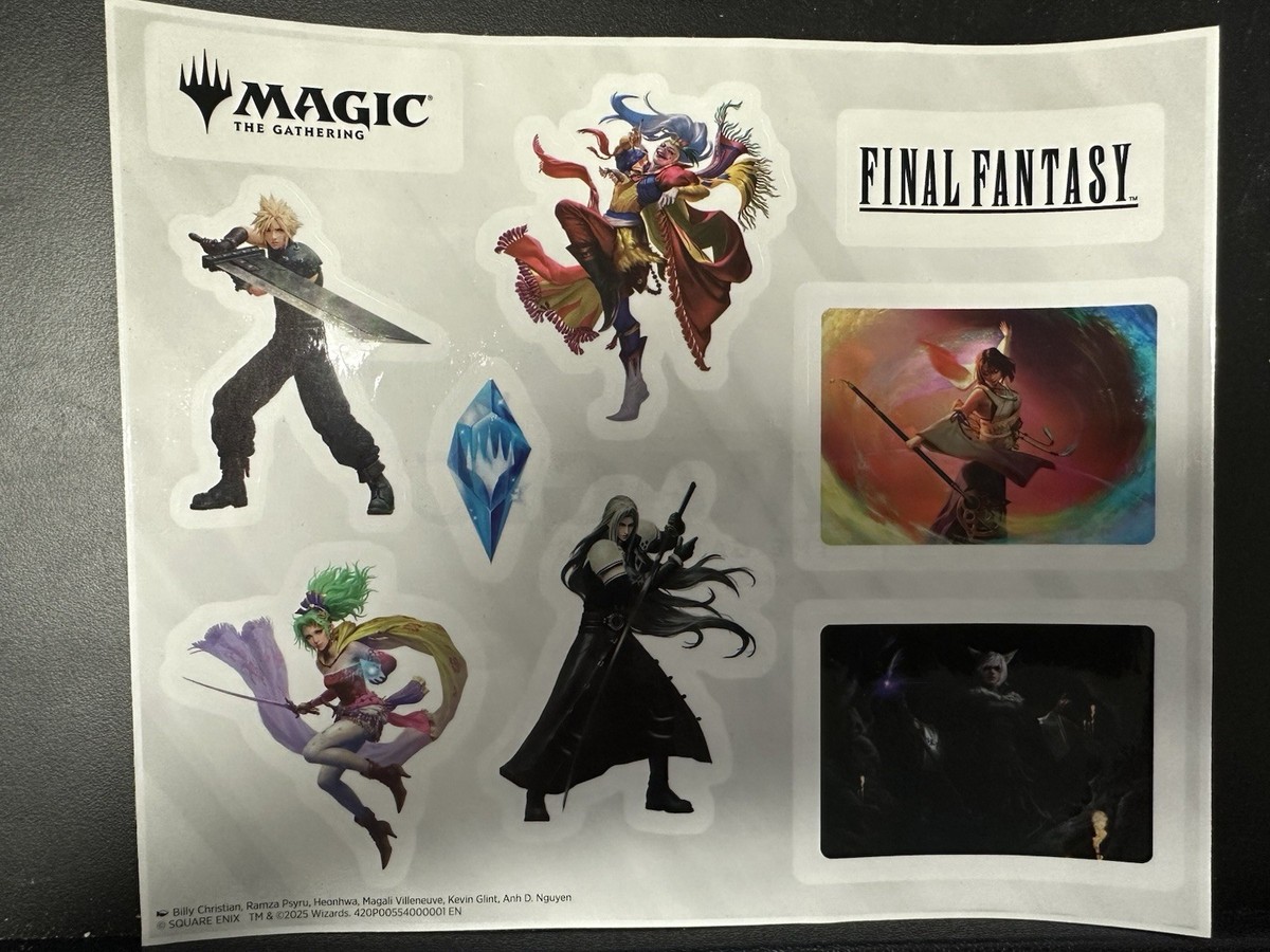 Mtg FF Sticker Set Stickers Final Fantasy Magic the Gathering | eBay