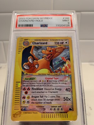 2003 POKEMON SKYRIDGE CHARIZARD-HOLO 146/144 PSA 9 MINT SECRET