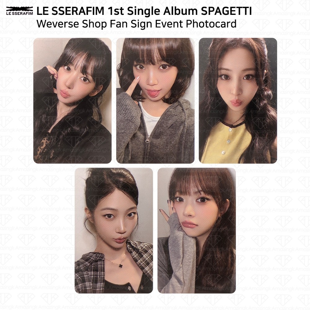 LE SSERAFIM 1st Single Album SPAGHETTI Weverse Shop Fan Sign Event