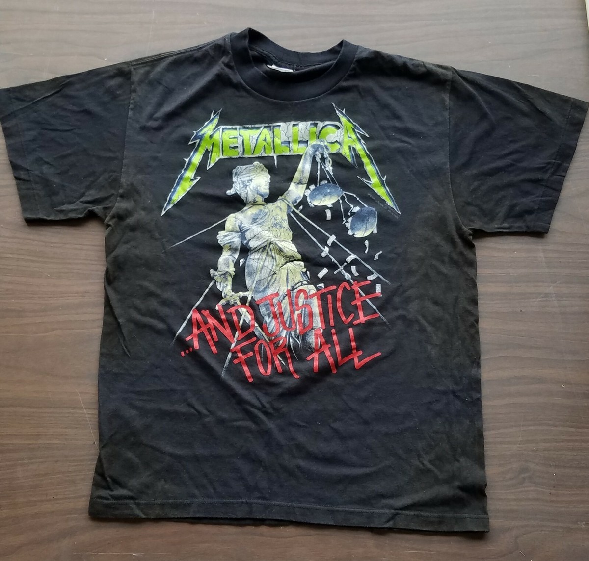 Metallica T Shirt Vintage 88 89 And Justice For All Tour Made In