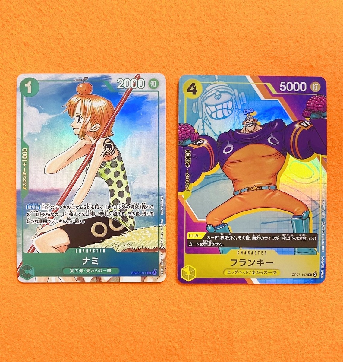 Nami EB02-017 Franky Promo Set ONE PIECE Card Game 3rd Anniversary