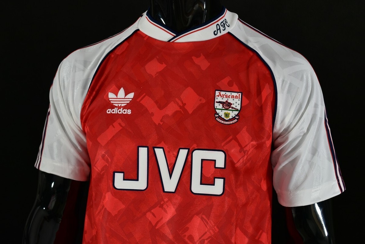 BNIB* 1990-92 adidas ARSENAL FC GUNNERS Home Shirt Official REMAKE