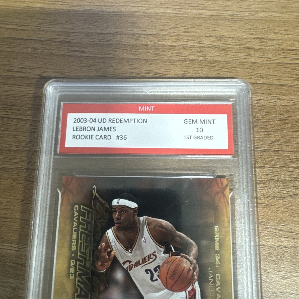 2003-04 UD REDEMPTION LEBRON JAMES ROOKIE CARD #36 GEM MINT 10 | eBay