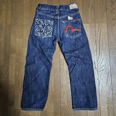 EVISU x Hello Kitty Jeans Rare Collab Limited Sanrio Japan Size 26