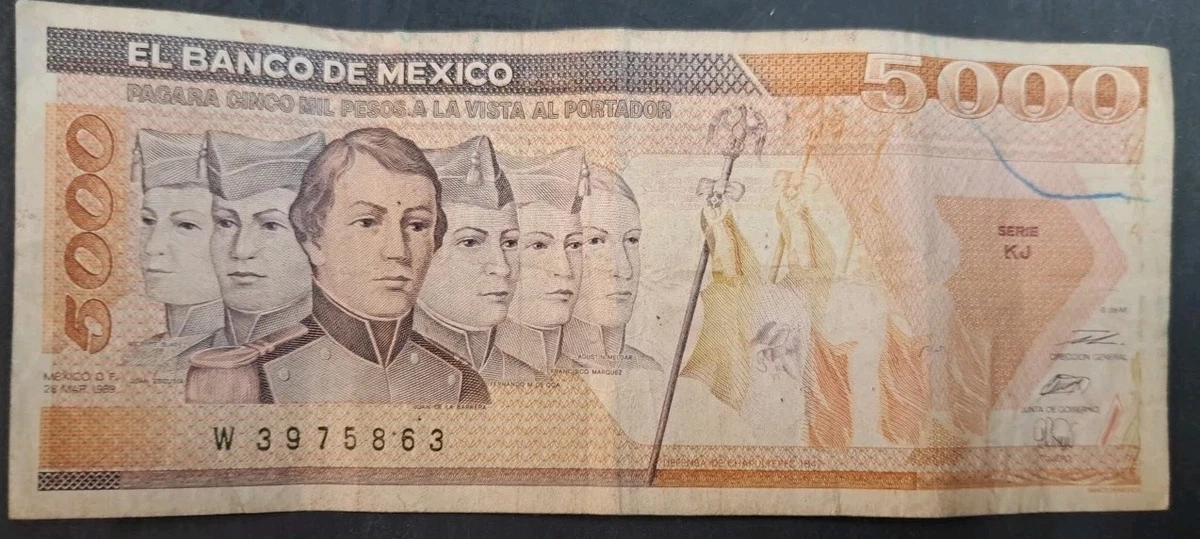 Mexican Paper Money 1989 for sale | eBay