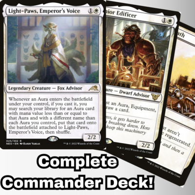 MTG Commander EDH Deck Light-Paws, Emperor's Voice 100 Cards