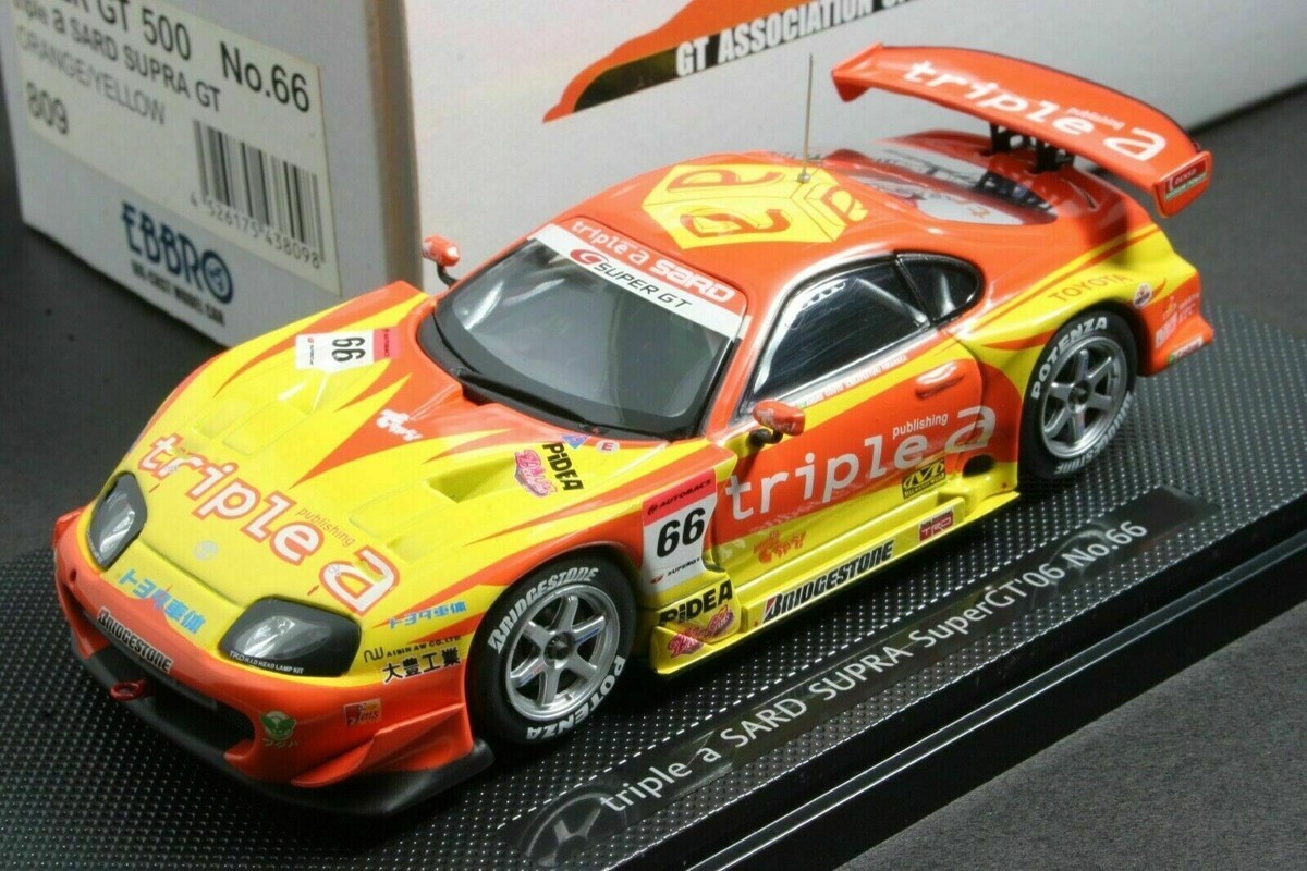 Ebbro 43809 1:43 Triple A Sard Toyota Supra 2006 Super GT #66 Die