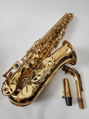 YAMAHA YAS-475 Alto Saxophone Gold Lacquer with Hard Case Musical
