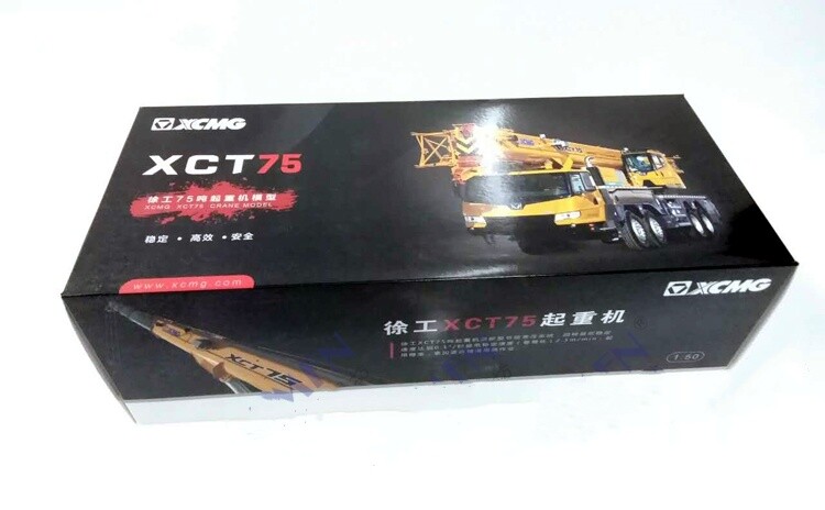 1:50 XCMG XCT75 Engineering Crane Construction Machinery Vehicle