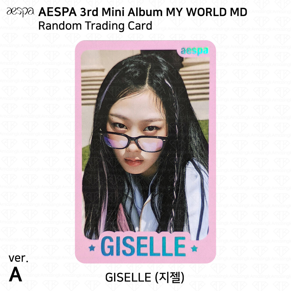 Aespa Official MD MY WORLD Random Trading Card Set A Ver Photocard