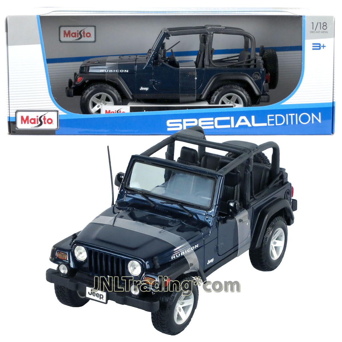 Maisto Special Edition 1:18 Scale Die Cast SUV - Dark Blue JEEP