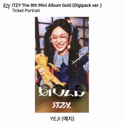 ITZY 9th Mini Album GOLD Digipack ver Photocard Polaroid Ticket