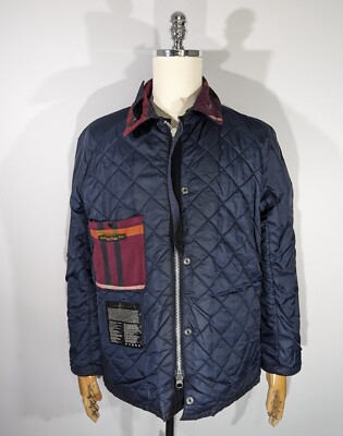 Barbour Strathyre Wax Jacket Size M Dark Navy Waxed Cotton England